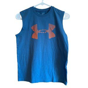 Under Armour Boys Muscle Tank Top | Blue Gray